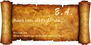 Bastien Alfréda névjegykártya